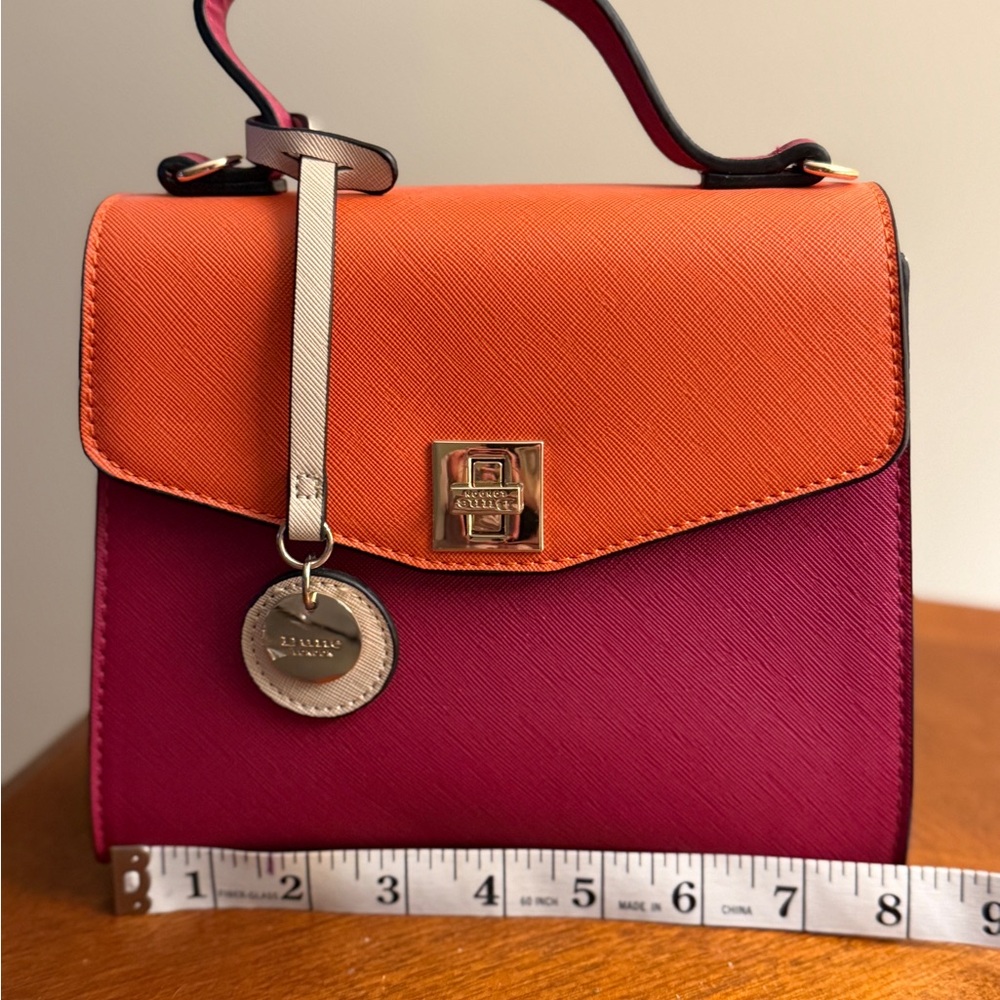 Orange and Pink Women's Bag